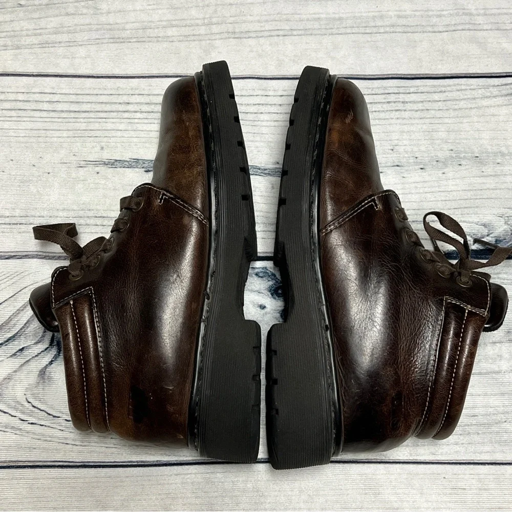 Vintage Dr Martens Brown Leather Ankle Boots Size 9
